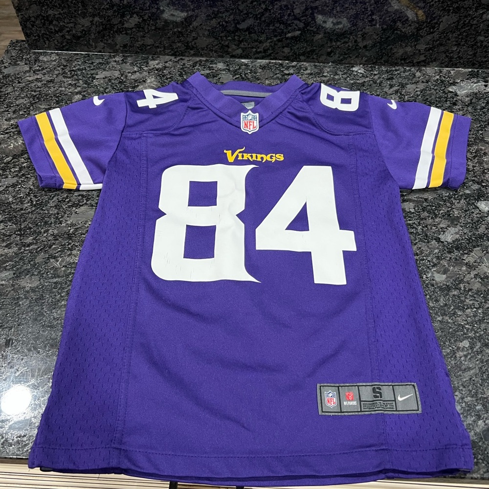 Nike Purple and White Kids Jersey